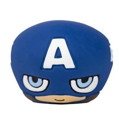 CERDÁ LIFE'S LITTLE MOMENTS Marvel-Hundespielzeug, blau, Design Captain America, Größe 8 x 7 x 8 cm, Hundespielzeug aus Latex, Originalprodukt, entworfen in Spanien