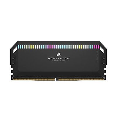 CORSAIR DOMINATOR PLATINUM RGB DDR5 RAM 32Go (2x16Go) 5200MHz CL40 Intel XMP Compatible iCUE Mémoire d'Ordinateur - Noir (CMT32GX5M2B5200C40)