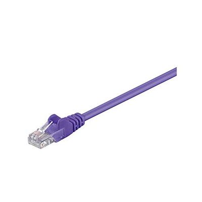 Goobay 95563 CAT 5e Cavo Patch di Rete U/UTP, Viola, 1.5m Lunghezza