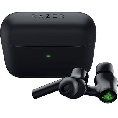 Razer Hammerhead True Wireless X - Draadloze oordopjes met lage latentie (Gamingmodus met lage latentie, Bluetooth 5.2, Aanpassingen via mobiele app, Op maat afgestemde drivers van 13 mm) Zwart