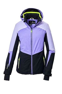 killtec Donna Giacca da sci/giacca funzionale con cappuccio e paraneve con chiusura a cerniera KSW 66 WMN SKI JCKT, lavendel, 42, 41952-000