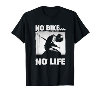 Amantes de las motocicletas y motociclistas No hay bicicleta no hay vida Camiseta