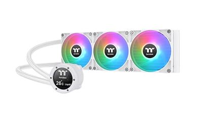 Thermaltake TH360 V2 Ultra ARGB Sync/AlO Liquid Cooler/ARGB Fan 120 * 3/PWM 500~1500rpm/Water Block 2.1" LCD/Snow