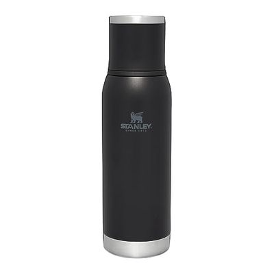 Stanley Adventure To-Go Borraccia Termica 1.0L - Freddo 27 Ore - Caldo 25 Ore - Antigoccia - Coperchio isolato - Senza BPA - Thermos Lavabile in Lavastoviglie - Nera