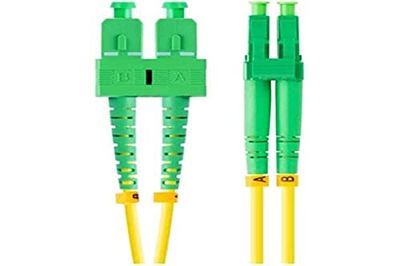 2 m LANBERG MONO SC/APC-LC/APC DUPLEX G657A1 LSZH GEEL