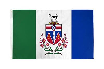 AZ FLAG - Drapeau Yukon - 150x90 cm - Drapeau 100% Polyester Avec Oeillets Métalliques Intégrés - Pavillon 110 g