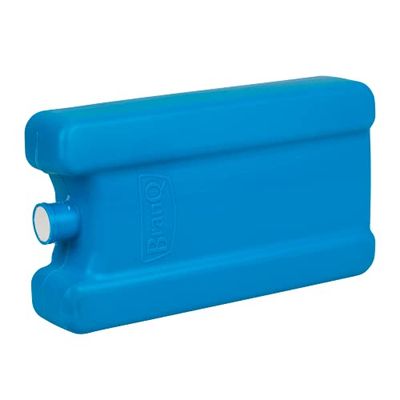 BranQ - Home essential PP 5901098169127 Insert de Refroidissement Universel réutilisable en Plastique sans BPA pour Sac Isotherme ou glacière, 1000 ML, Bleu, 210 x 115 x 45 mm