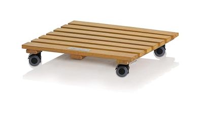 Lechuza - Sottobicchiere Natural Wood 37 Square in Legno di eucalipto, 37,5 x 37,5 x 7 cm, 16781