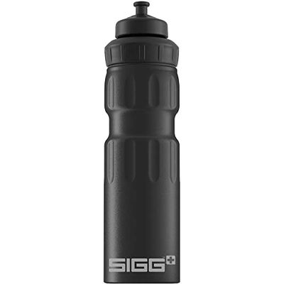 Sigg Wmb Traveller Black Touch Borraccia Alluminio (0.75 L), Borraccia Colorata Ermetica e Priva di Sostanze Nocive, Borraccia Acqua Leggerissima in Alluminio