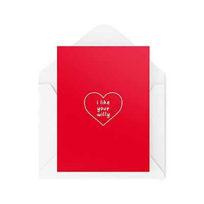Funny Valentine's Day Cards | Couples Card | Couple Greetings Card | I Like Your Willy | Husband Wife Banter Girlfriend Cheeky | CBH813
