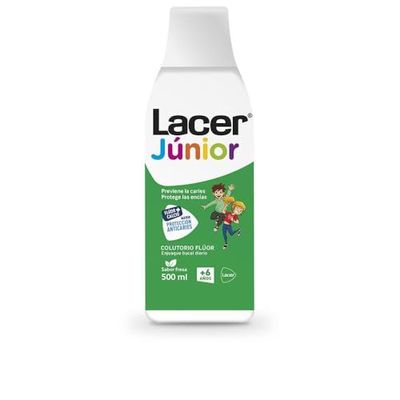 LACER Junior, Flúor Diario Sabor Menta Colutorio 500 ml