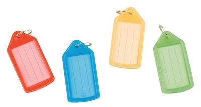 Q Connect sleutelhanger, verschillende kleuren, medium, 40 stuks