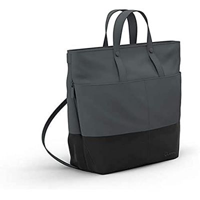 Quinny Wickelryggsäck, babyväska, blöjväska (även som moderiktig väska bärbar, med mycket plats och tillbehör inklusive Wickelflagga) grå