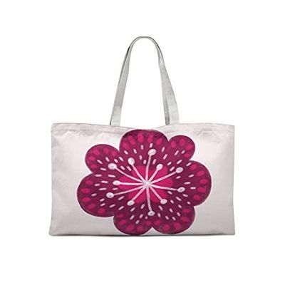 Bonamaison Printed Tote Bag, Reusable Grocery Bag, Shopping Bag, Machine Washable, Foldable, Canvas Cloth Bag with Handles, 47x42 cm