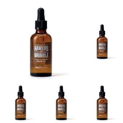 Hawkins & Brimble Beard oil Promotes Beard growth with Beard oil for Men, Beard oil Repairs your Beard with Argan and Olive oil, Update your Beard Care Routine with Shea Butter and Vitamin E.