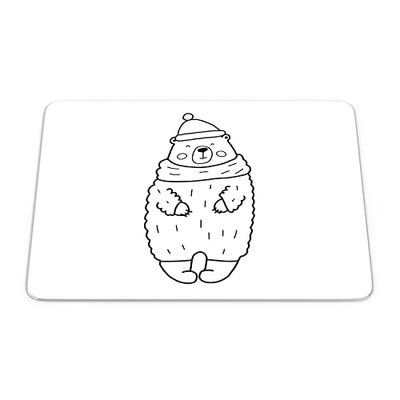 Bonamaison, Tapis de Souris Rectangle Imprimé Numériquement, Fond Antidérapant, pour Bureau et Maison, Taille: 22x18cm