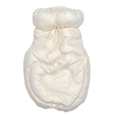 Heart Fluffy Vest Jumper Abrigo para Perro Crema M