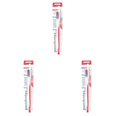 Parodontax Brosse à Dents Complete Protection, Souple, Aide à Arrêter et Prévenir Le Saignement Des Gencives, Modèle Aléatoire (Lot de 3)