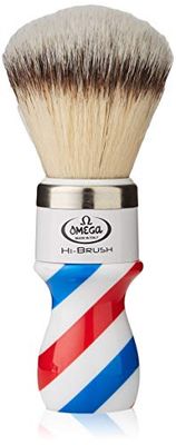 Omega 46806 - scheerkwast "Hi-Brush", blauw, fruitig