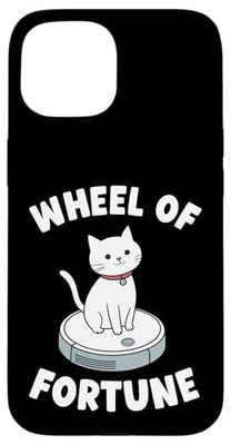 Wheel Of Fortune Cat Joke Robot Vacuum Cleaner Cat Case for iPhone 15