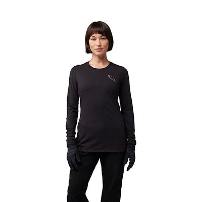 Fox Racing Maillot de Cyclisme à Manches Longues pour Femme Fox Lady Ranger DR MD Lunar Black L Shirt L