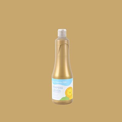 Tempera Liquida Tl-13 Metalizada Oro Rico 500ML La Pajarita, Para Uso Escolar