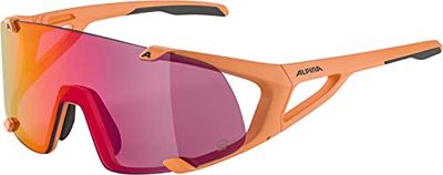 ALPINA Unisex - Volwassenen, HAWKEYE S Q-LITE Sportbril, peach matt, One Size