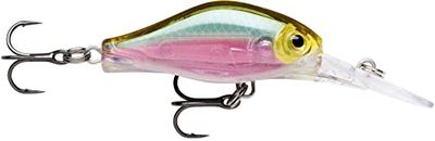 Rapala Shadow Rap Fat Jack-materiaal, forel, baars en pluggen, zwemdiepte 3 m - 4 cm, gemaakt in Estland-Ghost Sandeel voor volwassenen, uniseks, meerkleurig, standaard