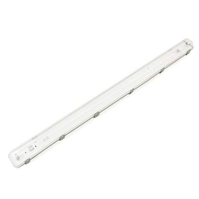 BeMatik waterdicht scherm voor LED buis 1 x 1500 mm met aansluiting in twee uiteinden IP65 T8 G13 (NP53), Transparant