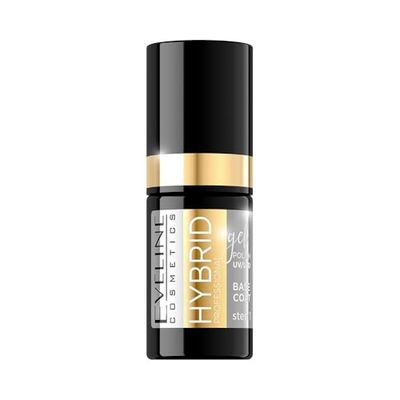 Eveline Cosmetics Base Coat Professionale Hybrid per Smalto Gel - Lunga Durata, Alta Resistenza, Facile Applicazione, 5ml