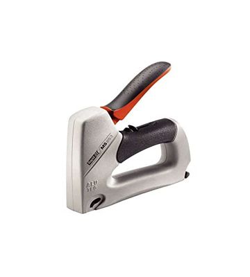 Rapid Agrafador duplo profissional PRO ALU853 para grampos No. 53 e pregos. 8, agrafador manual com regulador de esforço de 2 posições, aderência ergonómica e mecanismo interno de aço (23235400)