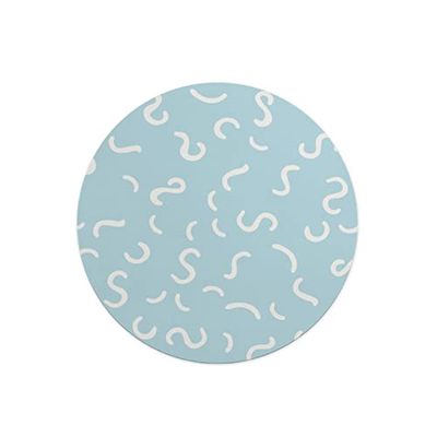 Questo Casa, Ronde digitaal bedrukte muismat, antislip onderkant, voor kantoor en thuis, diameter: 22 cm