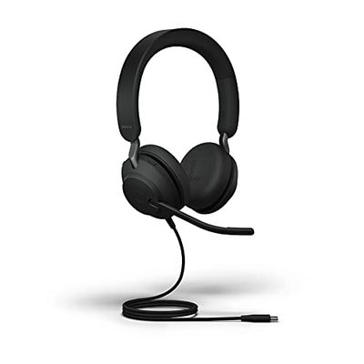Jabra Evolve2 40 PC Headset – Noise Cancelling , USB-A, Ottimizzato per Microsoft Teams, Mono, Prima edizione