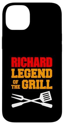 Richard Name The Legend Of The Grill Funny Grilling Case for iPhone 14 Plus