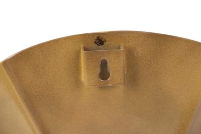 MESA CENTRO METAL DORADO NEGRO AMALA 51x51x43 CM