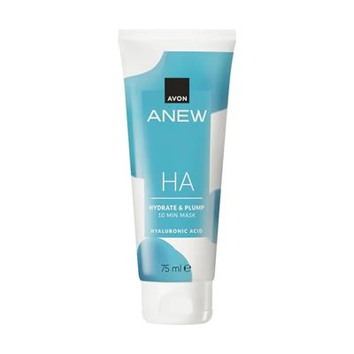 Avon Anew HA Hydrate and Plump 10 Min Mask 75ml, Perfect Hydration Pick Me Up, Contains Hyaluronic Acid, Co-created by Dermatologists and Scientists, Cruelty Free