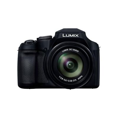 Panasonic Lumix FZ82D | Appareil Photo Bridge Zoom Puissant (Capteur 18MP, Zoom Lumix 60x F2.8-5.9, Grand Angle 20mm, Viseur OLED, Ecran Tactile, Vidéo 4K, Stabilisation) Noir – Version Française