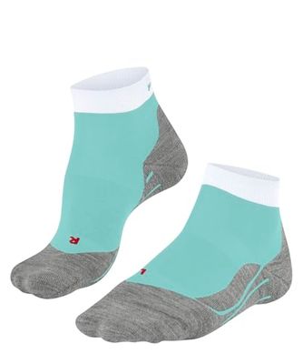 Falke Ru4 Endurance Short W Sso cotone filo funzionale antivesciche 1 paio, Calzini da corsa Donna, Blu Fiji 6423, 37-38