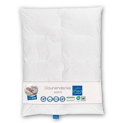 Böhmerwald 289601-10 - Edredão, 100 x 135 cm, 90% de penas e 10% de penas, nível térmico quente, cor branca