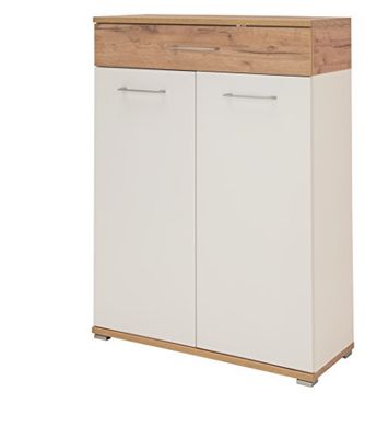 GERMANIA DIE MÖBELMACHER Sapato GW-Topix, Engineered Wood, branco, carvalho navarra repro, 89 x 118 x 37 cm