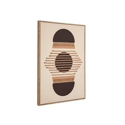 Romimex Tableau jute corde 60 x 90 x 5 cm