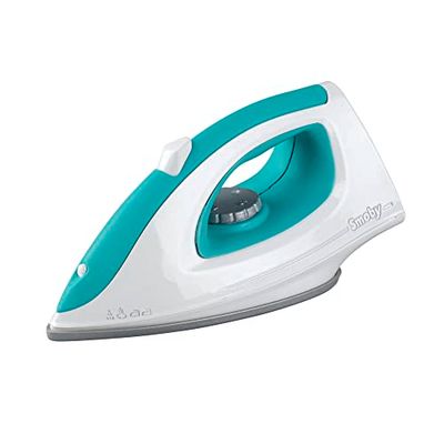 Smoby Toys - Ferro da stiro per bambini (turchese-bianco) - Ferro da stiro giocattolo per giocare per bambini dai 3 anni in su