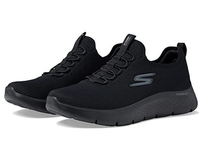 Skechers Gowalk Flex-Athletic Slip-on vardagliga promenadskor med luftkylt skumsneakers för män, Svart 2, 41 EU