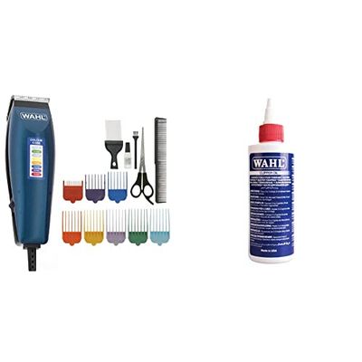 Wahl Colour Pro Corded Clipper, Hair Clippers for Men, Head Shaver, Men's Hair Clippers & Clipper Oil, Blade Oil for Hair Clippers, Beard Trimmers and Shavers, Lubricating Oils, 250 ml