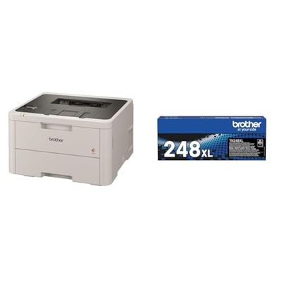 Brother HLL3220CW Stampante LED a Colori, 18 ppm TN248BKXL toner nero originale fino a 3.000 pagine