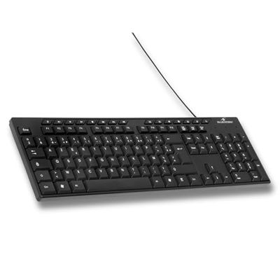 THE G-LAB Keyz CARBON V3 - Tastiera meccanica da gioco ad alta precisione, con interruttore blu, tastiera da gioco multicolore retroilluminata, totale anti-ghosting, compatibile con PC / PS4 / PS5,