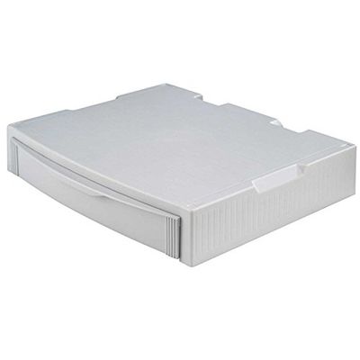 HAN MONITOR STAND, professionele monitorstandaard, verhoging voor het scherm, met 1 lade, stabiel en stapelbaar, 9250-11, grijs
