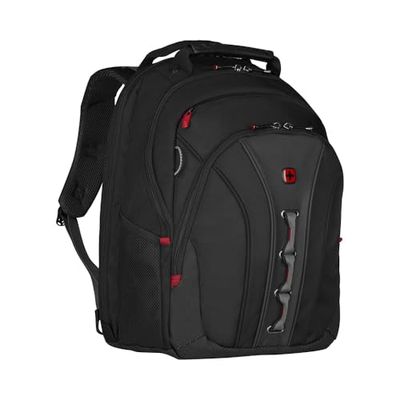 Wenger Legacy Laptop Backpack, Fits up to 16″ Laptop, 21 l, Unisex, Ideal for Business Uni School Travel, Black/Grey