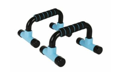 LongFit Sport Supporto per flessioni blu nero (3 pezzi)