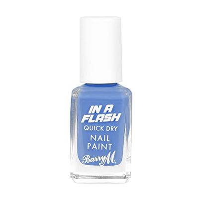 Barry M In a Flash Quick Dry Nail Paint, Shade Turquoise Thrill, Quick Dry Nail Polish